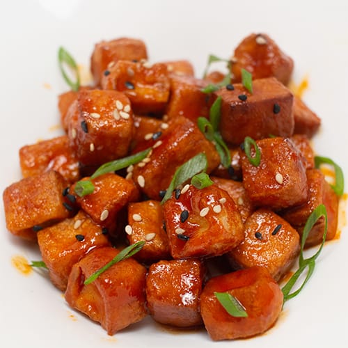 Korean Sweet and Sour Deep Fried Tofu